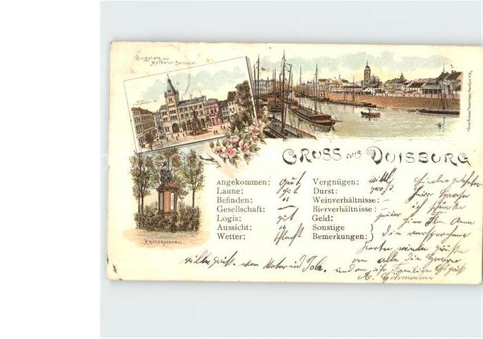 Duisburg Ruhr Burgplatz Merkatur-Denkmal Kriegerdenkmal