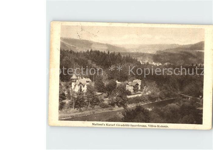 Giesshuebl-Sauerbrunn Tschechien Mattoni Kurort Villen Kolonie