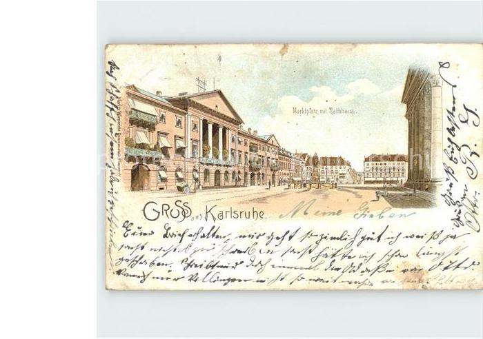 Karlsruhe Marktplatz Rathaus