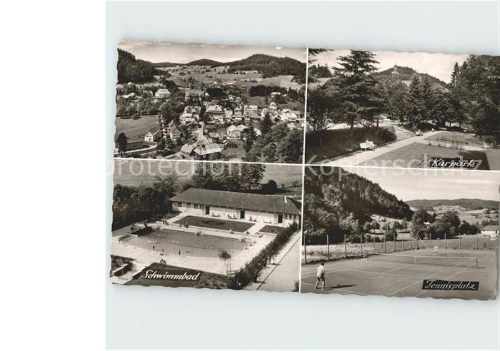 Todtmoos Schwarzwald BW Kurpark Schwimmbad Tennisplatz