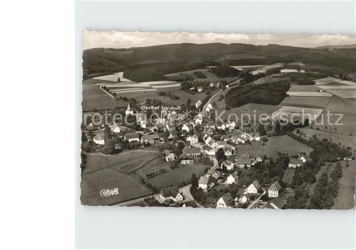 Schoenholthausen Fliegeraufnahme Gasthof Fremdenheim Steinhoff
