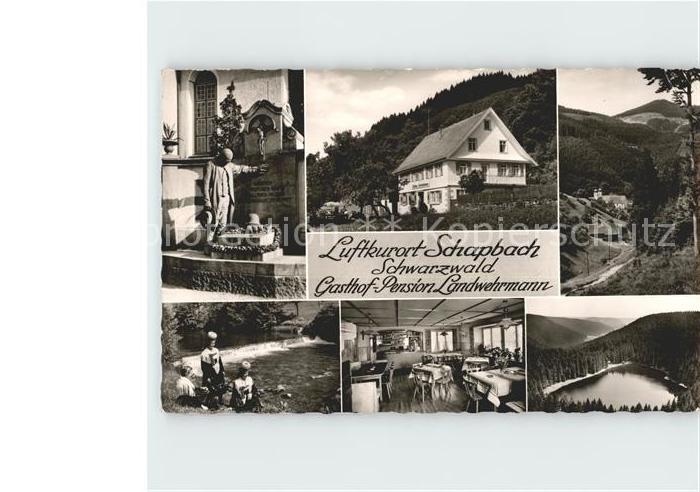 Schapbach Gasthof Pension Landwehrmann Denkmal