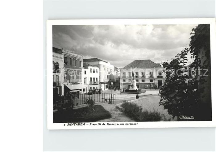 Santarem Portugal Praca Bandeira pormenor