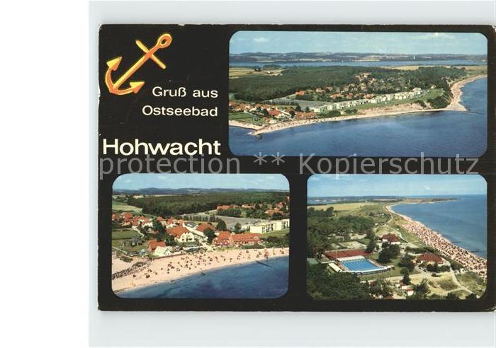 Hohwacht Ostseebad Fliegeraufnahme Strand Schwimmbad