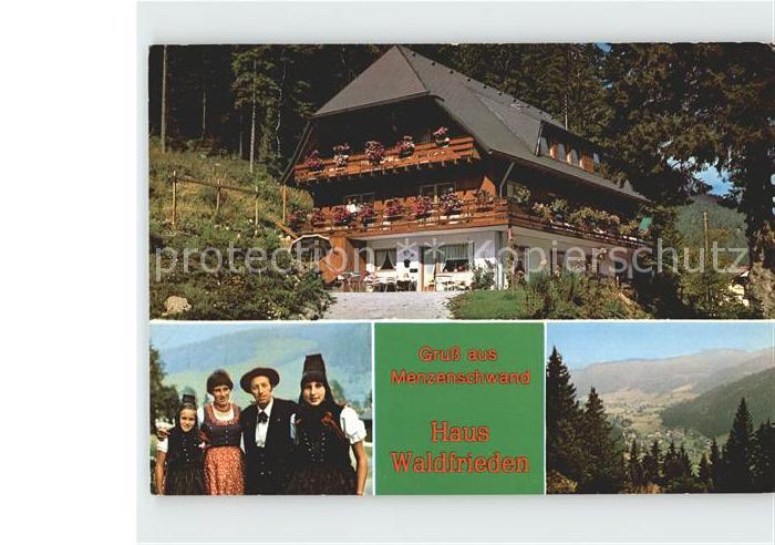 Menzenschwand Haus Waldfrieden Trachten