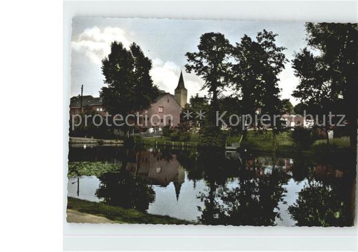 Niederkruechten Dorfweiher Kirche