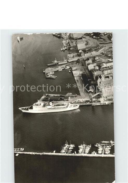 Stralsund Mecklenburg Vorpommern Hafen Fliegeraufnahme