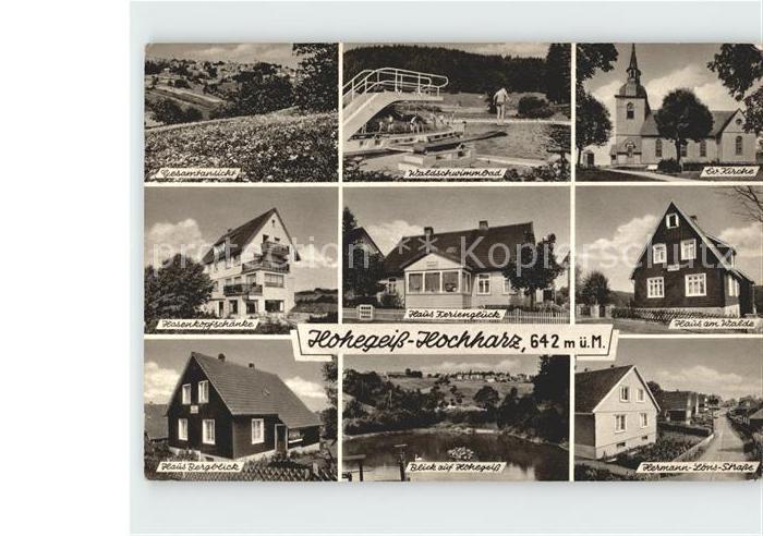 Hohegeiss Harz Evangelische Kirche Haus am Walde Waldschwimmbad