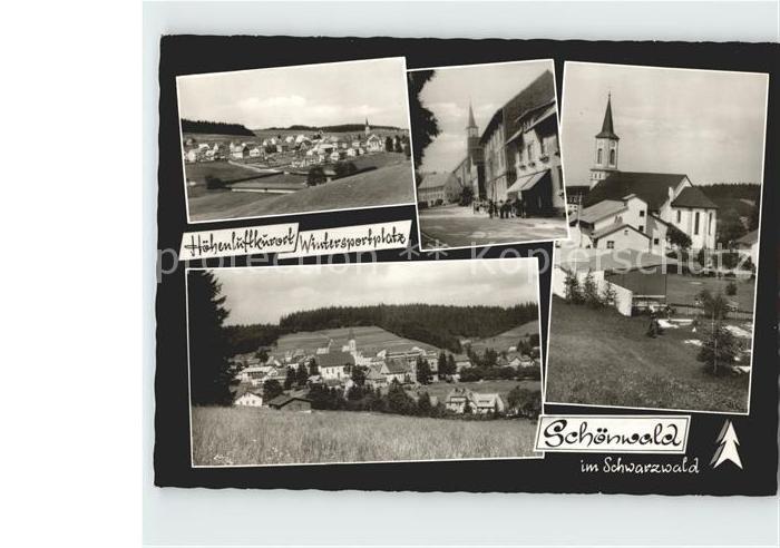 Schoenwald Schwarzwald Kirche Strassenmotiv