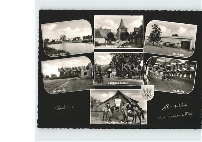 Mandelsloh Gasthaus Kuester Reithalle Kirche Frazseebad