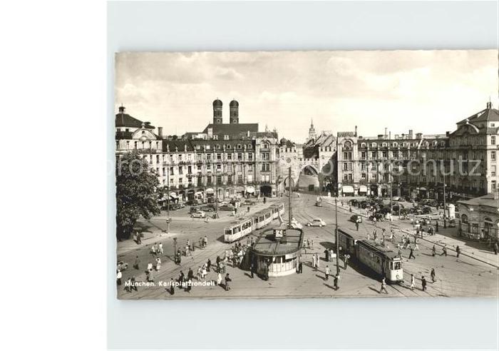 Strassenbahn Muenchen Karlsplatz-Rondell