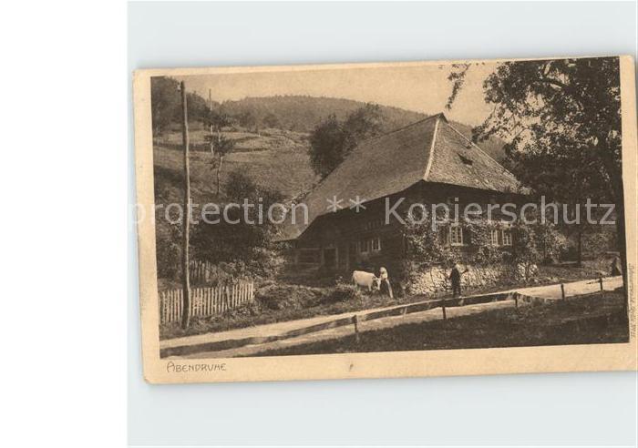 Verlag Elchlepp Nr. 11 Abendruhe Schwarzwaldhaus