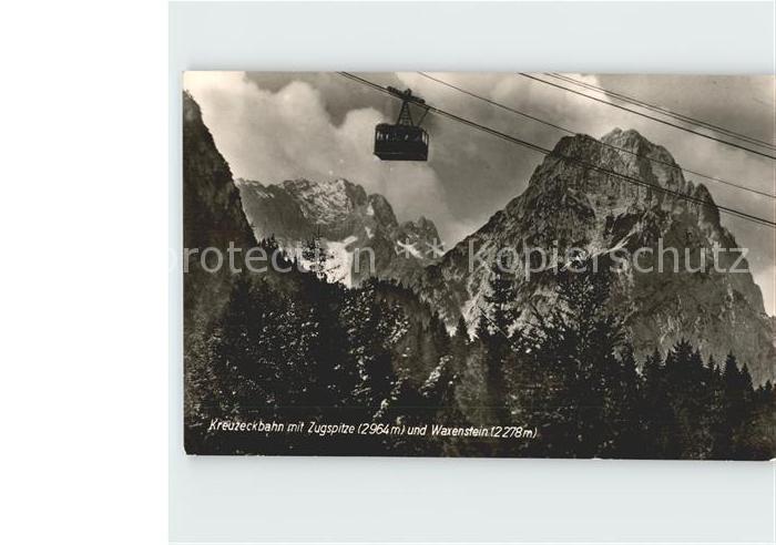 Seilbahn Kreuzeck Zugspitze Waxenstein