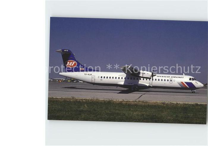 Flugzeuge Zivil JAT Yugoslav Airlines Aerospatiale ATR-72 c/n 180 YU-ALN