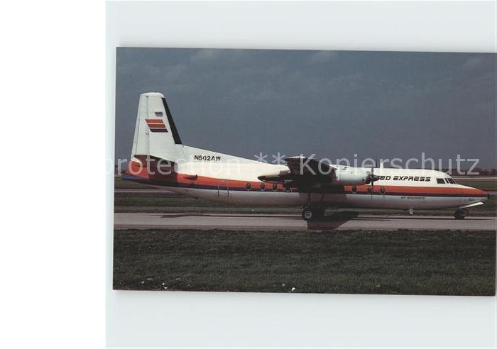 Flugzeuge Zivil United Express Air Wisconsin Fokker F-27 Friendship
