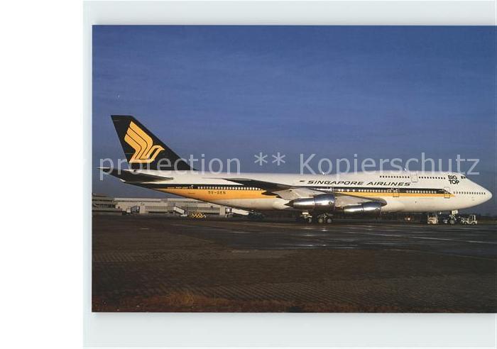 Flugzeuge Zivil Singapore Airlines Boeing 747-312 9V-SKN Cn 23410/653