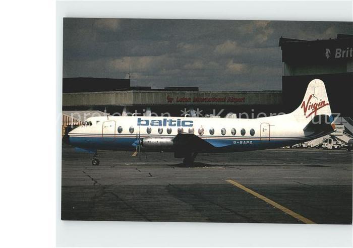 Flugzeuge Zivil Baltic Virgin Vickers Viscount 814