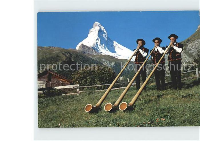 Alphorn Alphorntrio Edelweiss Zermatt Matterhorn