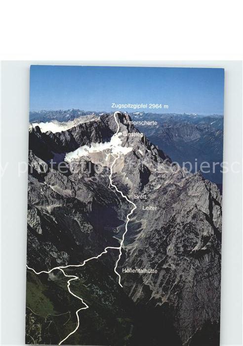 Bergsteigen Klettern Aufstieg Zugspitze Höllentalklamm