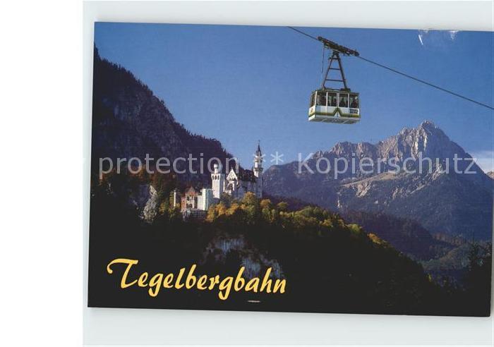Seilbahn Tegelberg Schwangau Schloss Neuschwanstein