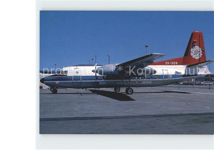 Flugzeuge Zivil Mount Cook Airline Fokker F27 Mk200 ZK-