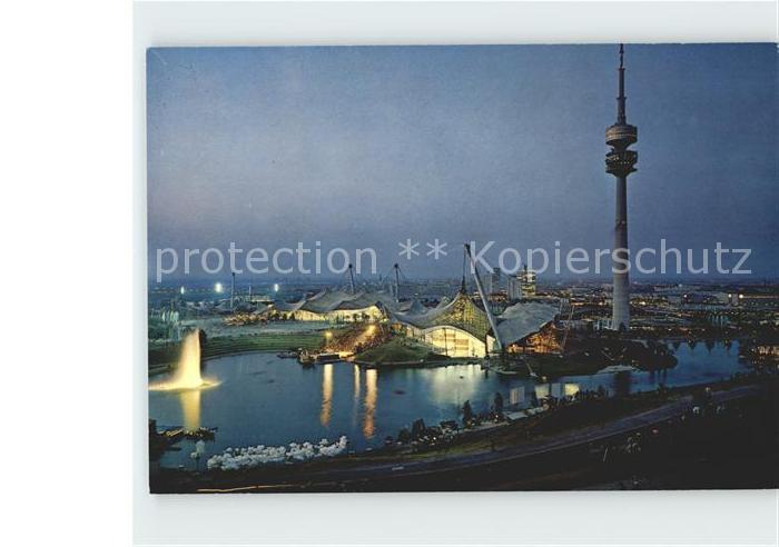 Olympia Olympiagelaende Muenchen Olympiaturm