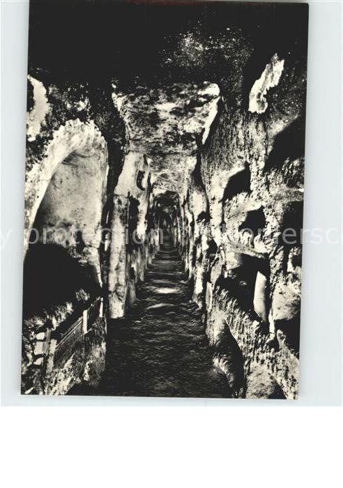 Hoehlen Caves Grottes Catacombe S. Domitilla Galleria