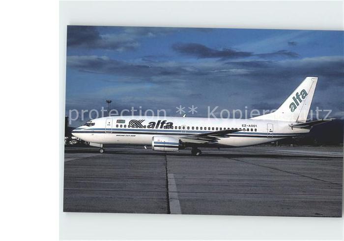 Flugzeuge Zivil Alfa Hava Yollari B-737-341 EZ-A001 CN 26855/2305