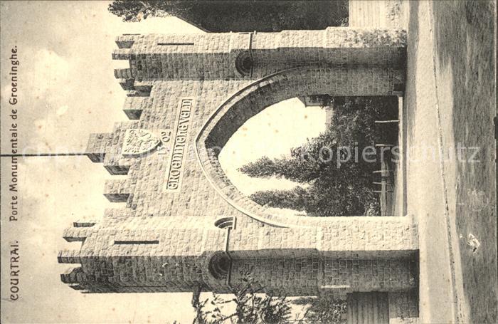 Courtrai KORTRIJK Flandre Belgie Porte Monumentale Groeninghe