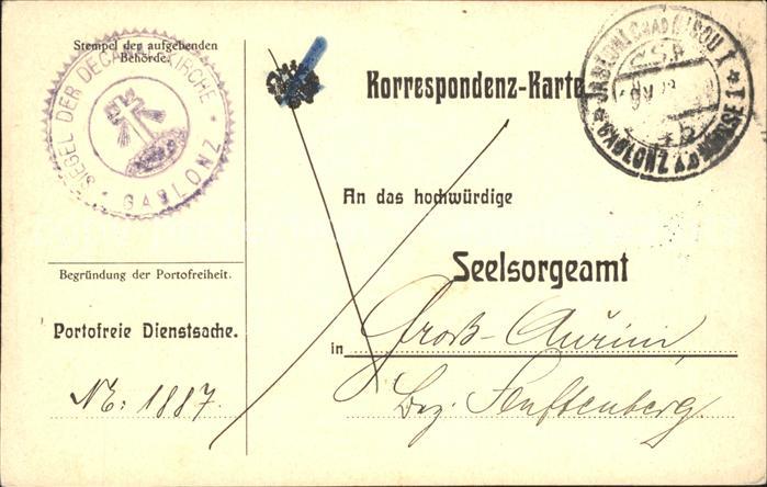 Gablonz Neisse Tschechien Korrespondenz-Karte