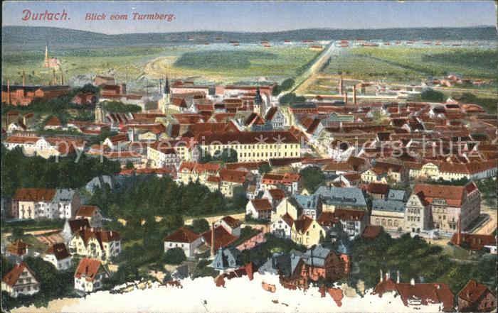 Durlach Blick vom Turmberg