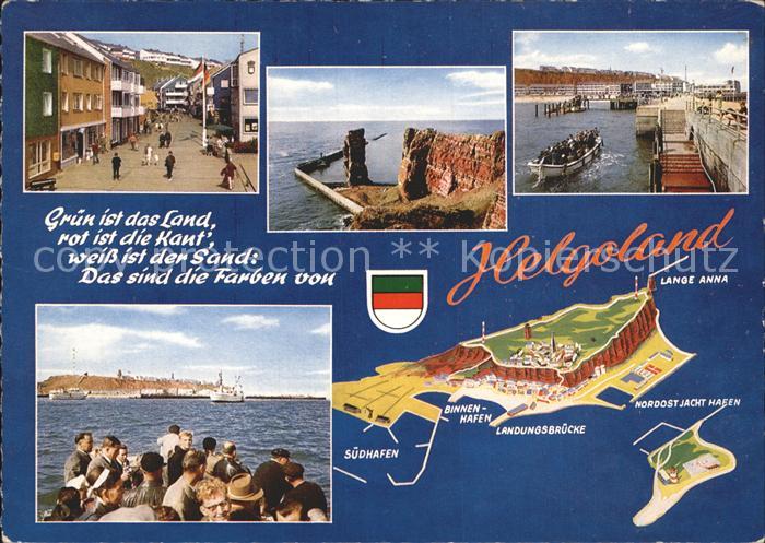 HELGOLAND Insel Schleswig-Holstein Lung Wai Nordspitze Lange Anna Landungsbrueck