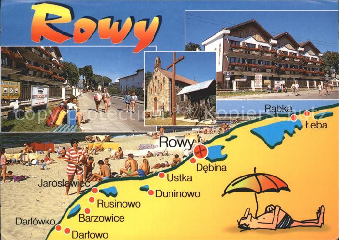 Rowy Rowe Gebaeude Rabka Strand Kirche