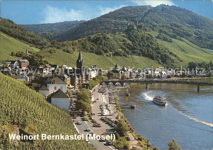 BERNKASTEL-KUES Berncastel Rheinland-Pfalz Bruecke Faehre