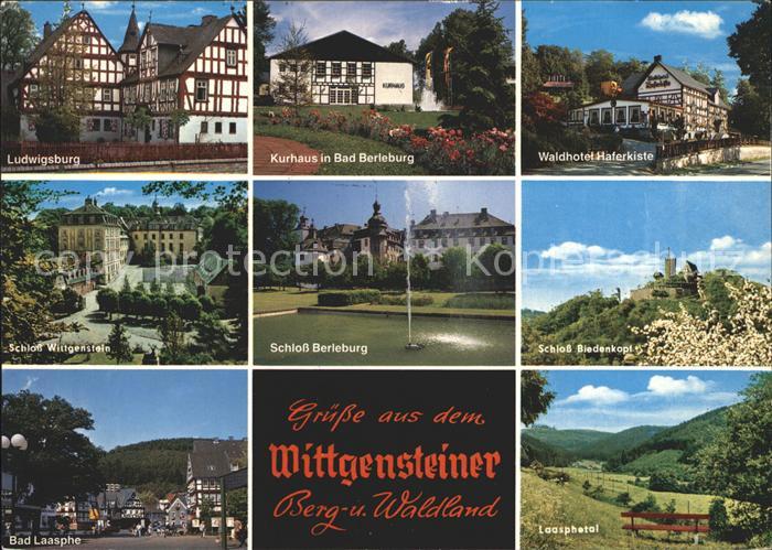 Bad Berleburg Ludwigsburg Kurhaus Waldhotel Haferkiste Schloss Bad Laasphe