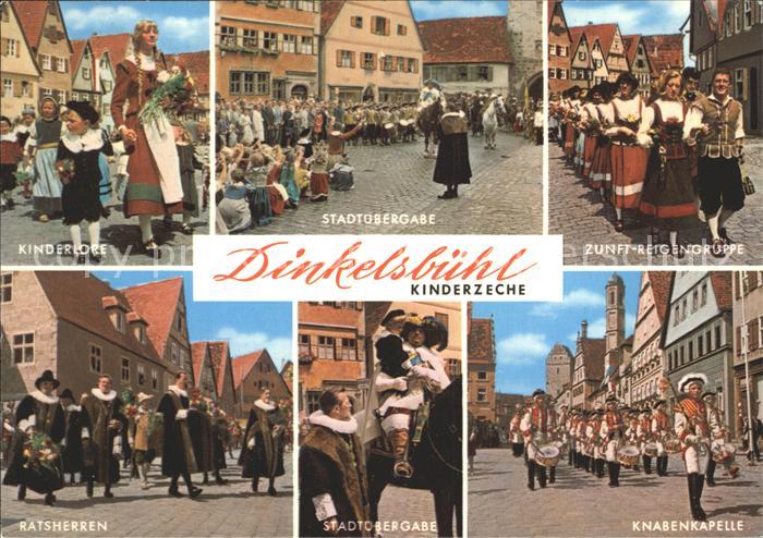 Dinkelsbuehl Zunft-Feigengruppe Knabenkapelle Stadtuebergabe Ratsherren