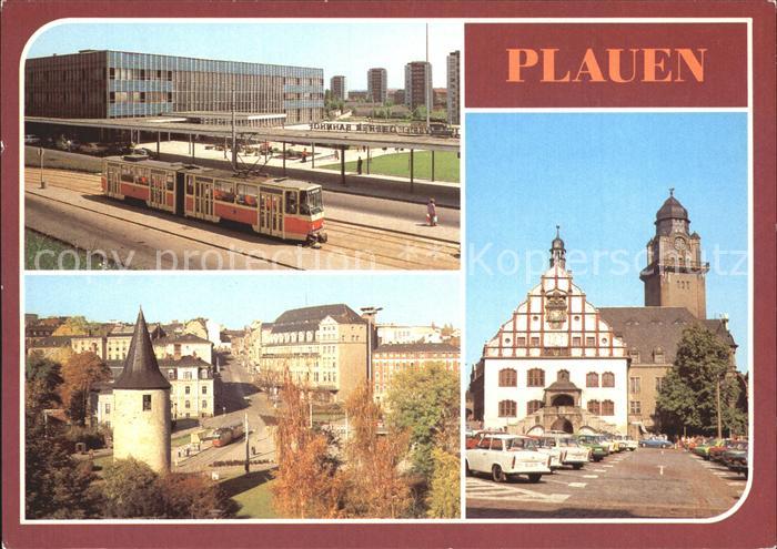 Plauen Vogtland Oberer Bahnhof Rathaus Strassenbahn
