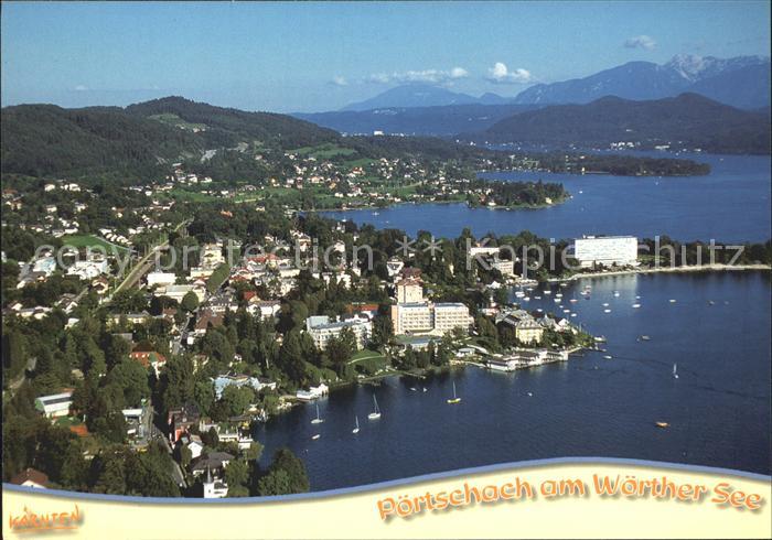 Poertschach Woerthersee Fliegeraufnahme