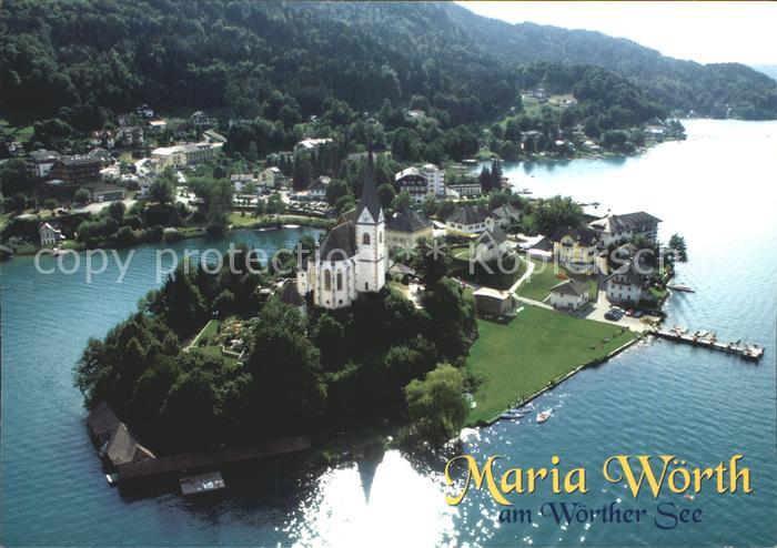 Maria Woerth Woerthersee Fliegeraufnahme