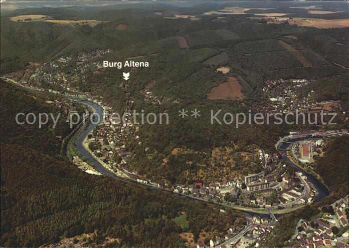 Altena Lenne Fliegeraufnahme Burg