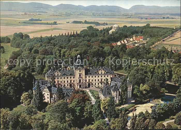 Bueckeburg Schloss Fliegeraufnahme Mausoleum Wesergebirge