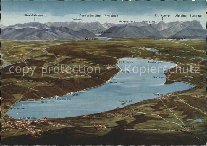 Starnbergersee Benediktenwand Hochwanner Alpspitze