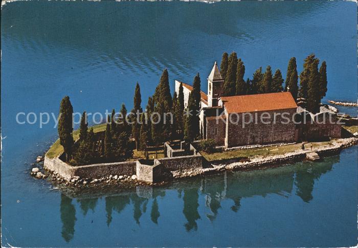 Perast Montenegro Insel St. Georg