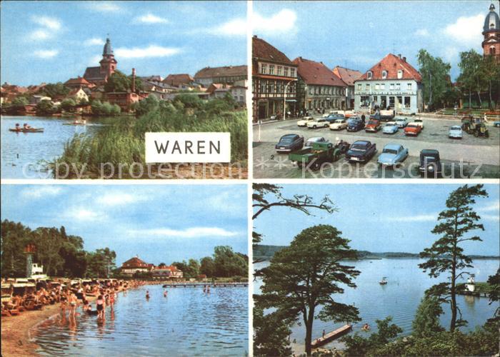 Waren Mueritz Markt Badeanstalt Tiefwarensee