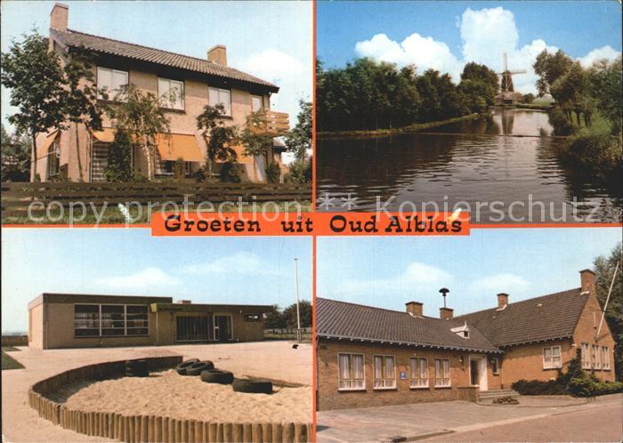 Oud-Alblas Ansichten Gebaeude Muehle