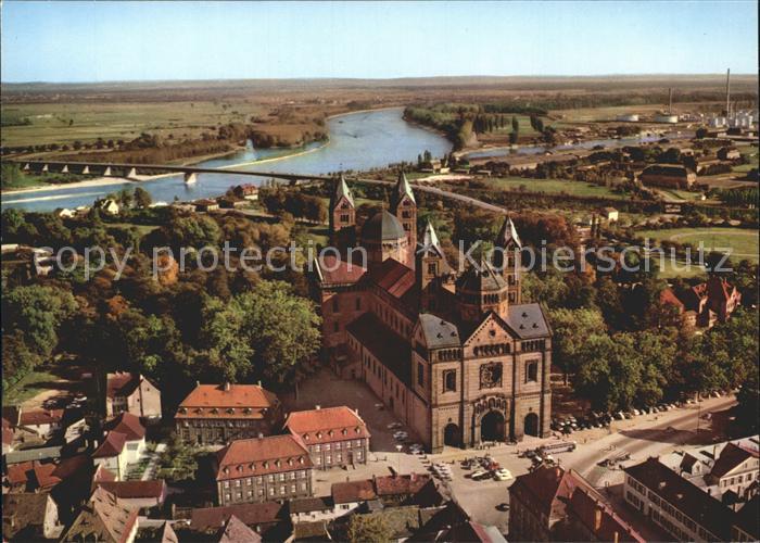 Speyer Rhein Dom Fliegeraufnahme