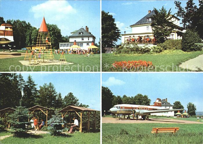 Langenbernsdorf Erholungszentrum Koberbachtalsperre Werdauer Wald Flugzeug