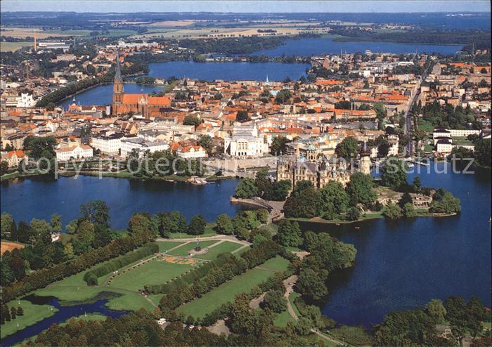 Schwerin Mecklenburg Fliegeraufnahme