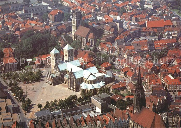 Muenster Westfalen Dom Fliegeraufnahme