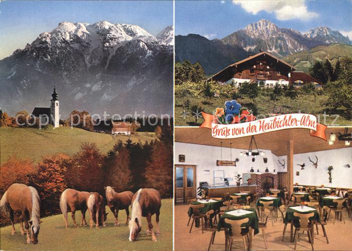Piding Berggaststaette Neubichleralm Untersberg St. Johannishoegl Hochstaufen